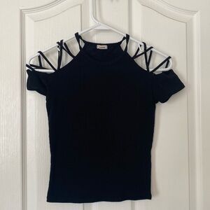 Black fitted shirt